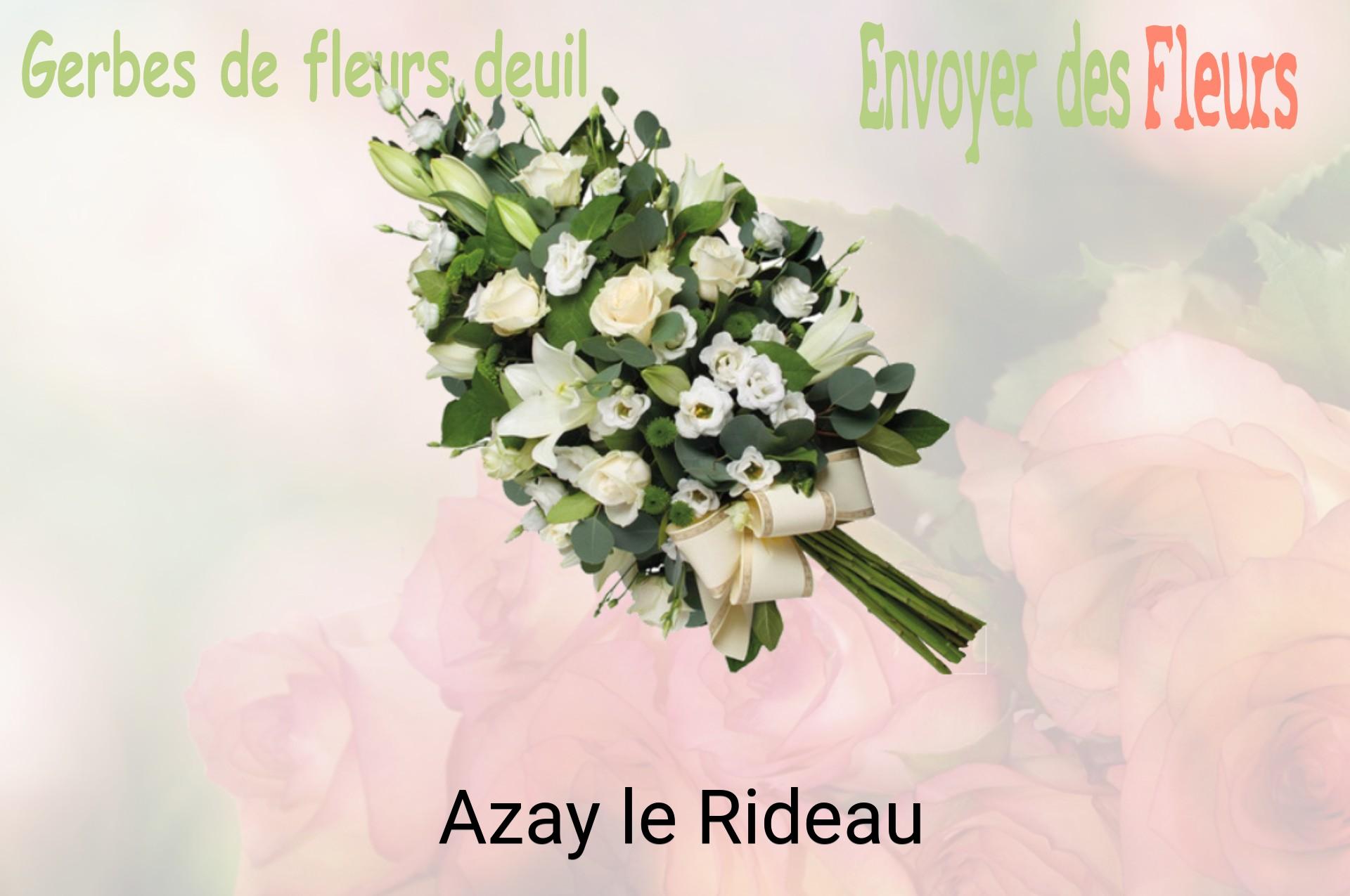 Gerbe de fleurs de deuil livrée à Azay-le-Rideau